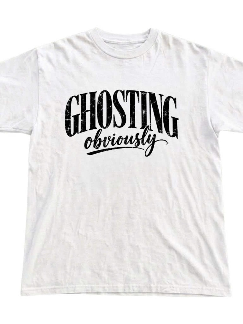 Ghosting Obviously Graphic Tee - White